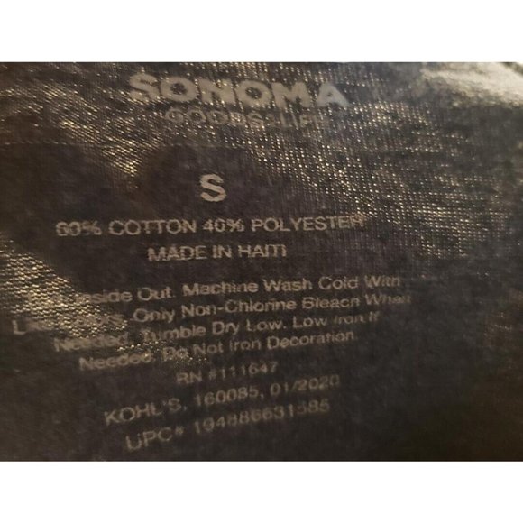 Sonoma Good for Life Vibes Hawaiian Tropical Print T-Shirt Blue Mens Size Small - Picture 2 of 10